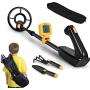 RM RICOMAX Kids Metal Detector - Junior Metal Detector with LCD Display IP68 Waterproof & 2 Lb Lightweight Best Gift for Kids 24 to 35 Adjustable Metal Detector for Kids Best Toy for Boys, Yellow