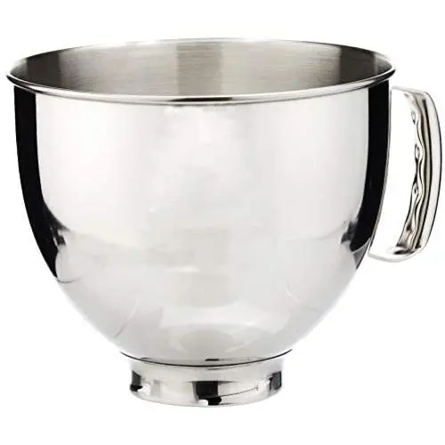 KitchenAid K5THSBP Tilt-Head Mixer Bowl with Handle, Polished Stainless Steel, Polished Stainless Steel, 5-Quart KitchenAid K5THSBP Tilt-Head Mixer Bowl with Handle, Polished Stainless Steel, Polished Stainless Steel, 5-Quart