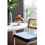 Edloe Finch SET OF 2 Rattan Back - Velvet Cushion, Blue,
