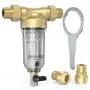 Waterdrop Backwash Spin Down Sediment Filter - Whole House Pre-Filtration System, 50-Micron, 1'' MNPT + 3/4'' FNPT, Traps Rust, Dust, Sand, BPA Free, Heavy Duty 316L Molybdenum Alloy Build