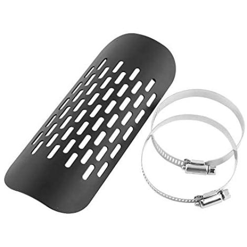 Universal Metal Exhaust Heat Shield Automotive, Motorcycle Motorbike Exhaust Muffler Pipe Heat Shield Heat Insulation Cover Heel Guard Silencer Heat Protection(Black) Universal Metal Exhaust Heat Shield Automotive, Motorcycle Motorbike Exhaust Muffler Pipe Heat Shield Heat Insulation Cover Heel Guard Silencer Heat Protection(Black)
