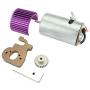 F Fityle Upgrade Kit Spare Parts for 1:12 WLtoys 124018 124019 Motor Mount 27T Gear Heatsink RC Car Assembly Replacement Accessories - Purple