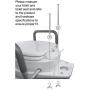 Essential Medical Supply Elevated Toilet Seat with Arms, Elongated, 19.5 x 14 x 3.5 Inch
