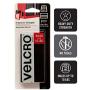 VELCRO Brand Industrial Strength Fasteners | Stick-On Adhesive | Professional Grade Heavy Duty Strength Holds up to 10 lbs on Smooth Surfaces | Indoor Outdoor Use | 4 x 2 inch Strips, 2 sets, Black