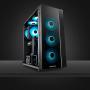 DEEPCOOL RF120M 5IN1, 5x120mm RGB PWM Fans with 2 Fan Hubs, Compatible with ASUS Aura Sync, Controlled by Motherboard with 12V 4-pin RGB Header, No Wired Controller