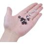 BronaGrand 12pcs Rubber Metal Ends for Eyeglass Chain Necklace Chain (6pcs Black Color +6pcs Clear Color)