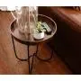 H Potter Outdoor Patio Side Table Antique Copper for Porch Deck Balcony Terrace Indoor Living Room Kitchen Small Spaces Quick Folding Stand Removable Round Metal Tray for Coffee Drinks or Appetizers H Potter Outdoor Patio Side Table Antique Copper for Porch Deck Balcony Terrace Indoor Living Room Kitchen Small Spaces Quick Folding Stand Removable Round Metal Tray for Coffee Drinks or Appetizers