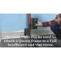 iFJF Designed to Attach Bolt-on headboard Brackets Vertical Modi -Set of 2 (Bed Frame Headboard)