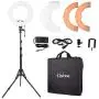 Kshioe 14 Dimmable Led Ring Light, Continuous Lighting Kit Photography Photo Studio Light for Makeup, Camera Smartphone YouTube Video Shooting Kshioe 14 Dimmable Led Ring Light, Continuous Lighting Kit Photography Photo Studio Light for Makeup, Camera Smartphone YouTube Video Shooting