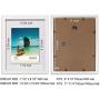 CAVEPOP 11x14 White Picture Frame with Mat Set of 5, Made to Display 11x 14” Without Mat, 8 x 10 with Mat - Large Wall Hanging Photo Frames, Collage Picture Frame Sets