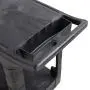 Rubbermaid Commercial Products 2-Shelf Utility/Service Cart, Small, Flat Shelves, Storage Handle, 500 lbs. Capacity, for Warehouse/Garage/Cleaning/Manufacturing (FG450589BLA) Rubbermaid Commercial Products 2-Shelf Utility/Service Cart, Small, Flat Shelves, Storage Handle, 500 lbs. Capacity, for Warehouse/Garage/Cleaning/Manufacturing (FG450589BLA)