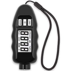 CARSYS Coating Thickness Gauge DPM-816 Extended Range Precision Probe Fe/NFe Paint Meter for Car & Industrial Apply (Black)