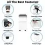 Seville Classics Airlift 2-Drawer Locking Rolling Seat Cushion Home Office Under Desk Pedestal File Storage Cabinet, 12'' W x 23'' D, White Seville Classics Airlift 2-Drawer Locking Rolling Seat Cushion Home Office Under Desk Pedestal File Storage Cabinet, 12'' W x 23'' D, White