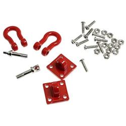 Maxmoral 1 Set Trailer Tow Buckle Hook Winch Shackles Accessories for RC Truck Climber Crawler Climbing Car Trailer Parts