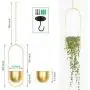 Hoobbii Hanging Planter-Metal Plant Hanger, Simple Modern Planter, Hanging Planters for Indoor Plants, Home Decoration Hanging Flower Pot