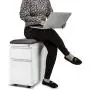 Seville Classics Airlift 2-Drawer Locking Rolling Seat Cushion Home Office Under Desk Pedestal File Storage Cabinet, 12'' W x 23'' D, White Seville Classics Airlift 2-Drawer Locking Rolling Seat Cushion Home Office Under Desk Pedestal File Storage Cabinet, 12'' W x 23'' D, White