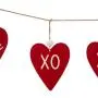 Glitzhome Valentines Metal Decor Heart Hanging Banner Love Sign for Valentines Day Front Door Wedding Engagement Anniversary Party Favor (6 feet)