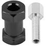 V GEBY RC Hub Adapter, 4pcs 12mm Wheel Hex Hub Wheel Extension Adapter Drive Hub Widener Metal Adaptor for RC Vehicle Parts(20mm Black)