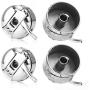 MiDube Sewing Machine Stainless Steel Stitch Thread Bobbin Holder Case for B-rother J-anome S-inger Front Loading Class 15 Machines Home Embroidery Metal Sewing Machine Bobbins