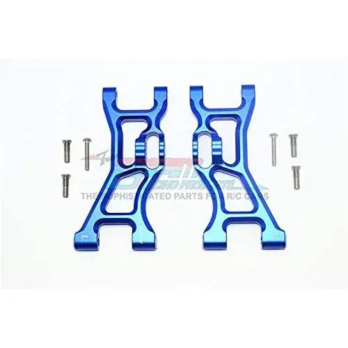 GPM Losi 1/10 Rock Rey 4WD Rock Racer (LOS03009) Upgrade Parts Aluminum Front Lower Suspension Arm - 1Pr Set Blue