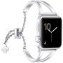 fastgo Bracelets Compatible with Apple Watch Bands 38mm 40mm 42mm 44mm Womens, Fancy Inspirational Dressy Jewelry Strap Stainless Steel Metal Bands for Iwatch SE & Series 6 3 2 1 5 4