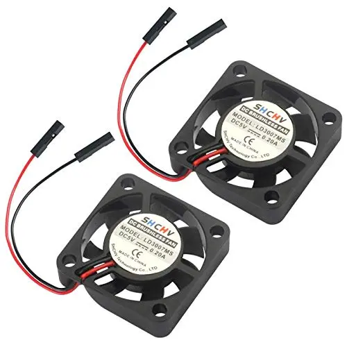 2PCS DC 5V Brushless Cooling Fan Heatsink Cooler Raspberry Pi Fan