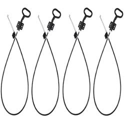 Anndason 4 Pcs Sofa Recliner Replacement Parts Cable D-Ring Release Pull Handles