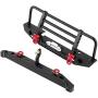 Drfeify RC Metal Front Rear Bumper with LED Lights Spare Parts Fit for Traxxax TRX-4 for SCX10II 90046 1/10 RC Model Cars Drfeify RC Metal Front Rear Bumper with LED Lights Spare Parts Fit for Traxxax TRX-4 for SCX10II 90046 1/10 RC Model Cars