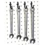 Plastic Black J and L Style Peg Board Hooks Combo Kit - 100 Pack | Garage Tool Craft Jewelry Storage Pegboard Organizer