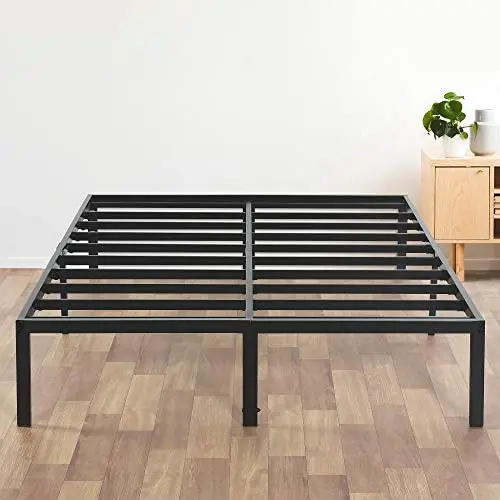Olee Sleep 14 Inch Heavy Duty Steel Slat/ Anti-slip Support/ Easy Assembly/ Mattress Foundation/ Bed Frame/ Noise Free/ No Box Spring Needed, Queen Olee Sleep 14 Inch Heavy Duty Steel Slat/ Anti-slip Support/ Easy Assembly/ Mattress Foundation/ Bed Frame/ Noise Free/ No Box Spring Needed, Queen