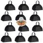 Metal Cowbells with Handles 3 inch Novelty Noise Maker - 12 Pack (Black)