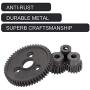 Globact 54T 0.8 32 Pitch Metal Steel 3956 Spur Gear with 15T/17T/19T Pinions Gear Sets for Traxxas Slash 4x4 4WD/2WD VXL Rally VXL Stampede 4x4 Traxxas 1/10 Summit Traxxas 1/10 E-REVO Parts