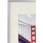Frametory, 11x14 Aluminum Metal Photo Frame with Ivory Color Mat for 8x10 Picture & Real Glass (Silver, Pack of 1)