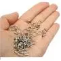 HUIHUIBAO 200 Pieces 8mm Metal Split Rings Nickel Plated Small Key Chain Ring Part for Ornament Crafts and Jewelry Making,Silver HUIHUIBAO 200 Pieces 8mm Metal Split Rings Nickel Plated Small Key Chain Ring Part for Ornament Crafts and Jewelry Making,Silver