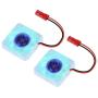 2pcs Raspberry Pi 4 Fan, Raspberry Pi Cooling Fan DC Brushless CPU Quiet LED Cooling Fan 30mm 30mm Fan Cooler Radiator 3 to 5.8V for Raspberry Pi 4 Model B, Raspberry Pi 3B+ 3B 2B+
