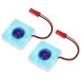 2pcs Raspberry Pi 4 Fan, Raspberry Pi Cooling Fan DC Brushless CPU Quiet LED Cooling Fan 30mm 30mm Fan Cooler Radiator 3 to 5.8V for Raspberry Pi 4 Model B, Raspberry Pi 3B+ 3B 2B+