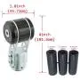 Abfer T Shifter Handle Car Shift Knob Weight Stick Shifting Lever Head Knob Fit Manual Vehicle Truck (Black)