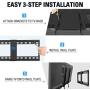 Mounting Dream TV Mount Fixed for Most 42-70 Inch Flat Screen TVs , TV Wall Mount Bracket up to VESA 600 x 400mm and 132 lbs - Fits 16''/18''/24'' Studs - Low Profile and Space Saving MD2163-K