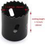 HJ Garden 5pcs 1-3/4 inch Desk Wire Cord Cable Grommets Hole Cover with Hole Saw Kit High Speed Bi-Metal Holesaw Drill Bits for Office PC Desk Cable Cord Organizer