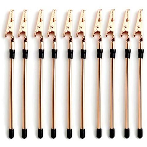 15.5cm Metal Alligator Clip Stick Memo Clip 10 Pieces Modeling Tool Set for Airbrush Hobby Model Parts Models Assemble