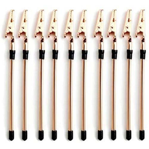 15.5cm Metal Alligator Clip Stick Memo Clip 10 Pieces Modeling Tool Set for Airbrush Hobby Model Parts Models Assemble