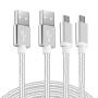 Android Charger Micro USB Cable 2Pack 6FT Fast Charging Cord for Samsung Galaxy S6/S7 Edge, J3/J7 Star Prime Crown, Note 4/5, LG G4 K40 K30 K20 Stylo 3, Moto, Xbox, PS4, Kindle Fire Tablets and Phones