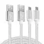 Android Charger Micro USB Cable 2Pack 6FT Fast Charging Cord for Samsung Galaxy S6/S7 Edge, J3/J7 Star Prime Crown, Note 4/5, LG G4 K40 K30 K20 Stylo 3, Moto, Xbox, PS4, Kindle Fire Tablets and Phones