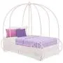 DHP Metal Carriage Bed, Fairy Tale Bed Frame, Shabby-Chic Style, Twin, Pink DHP Metal Carriage Bed, Fairy Tale Bed Frame, Shabby-Chic Style, Twin, Pink