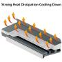 Antec M.2 Heatsink NVMe Cooler, M.2 2280 SSD Aluminum Heat Sinks with PCIE NVME Silicone Thermal Pad （Light）