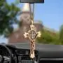 EING Metal And Crystal Diamond Cross Jesus Christian Car Rear View Mirror Pendant Hanging Car Styling Accessories Auto Decoration,Gold EING Metal And Crystal Diamond Cross Jesus Christian Car Rear View Mirror Pendant Hanging Car Styling Accessories Auto Decoration,Gold