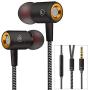 [2Pack] Earphones,in-Ear Earbuds Headphones Wired Headphone Metal Noise Cancelling Stereo Heave Bass with Mic and Remote for Phones,Samsung Galaxy,MP3 Players and All 3.5mm Music Device
