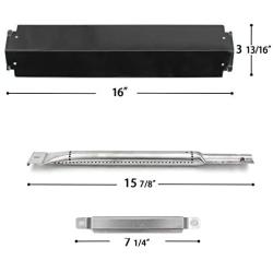 VICOOL Grill Parts for charbroil Commercial Series 4 Burners 463268008, 463248208, Heat Plates,Burners, Crossover Tubes Kits