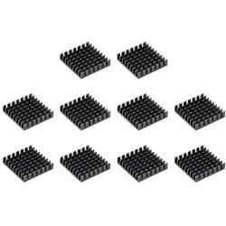 uxcell Electronic Radiators Heatsink for MOS GPU IC Chip Black 28 x 28 x 6 mm 10pcs