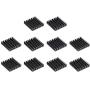 uxcell Electronic Radiators Heatsink for MOS GPU IC Chip Black 28 x 28 x 6 mm 10pcs